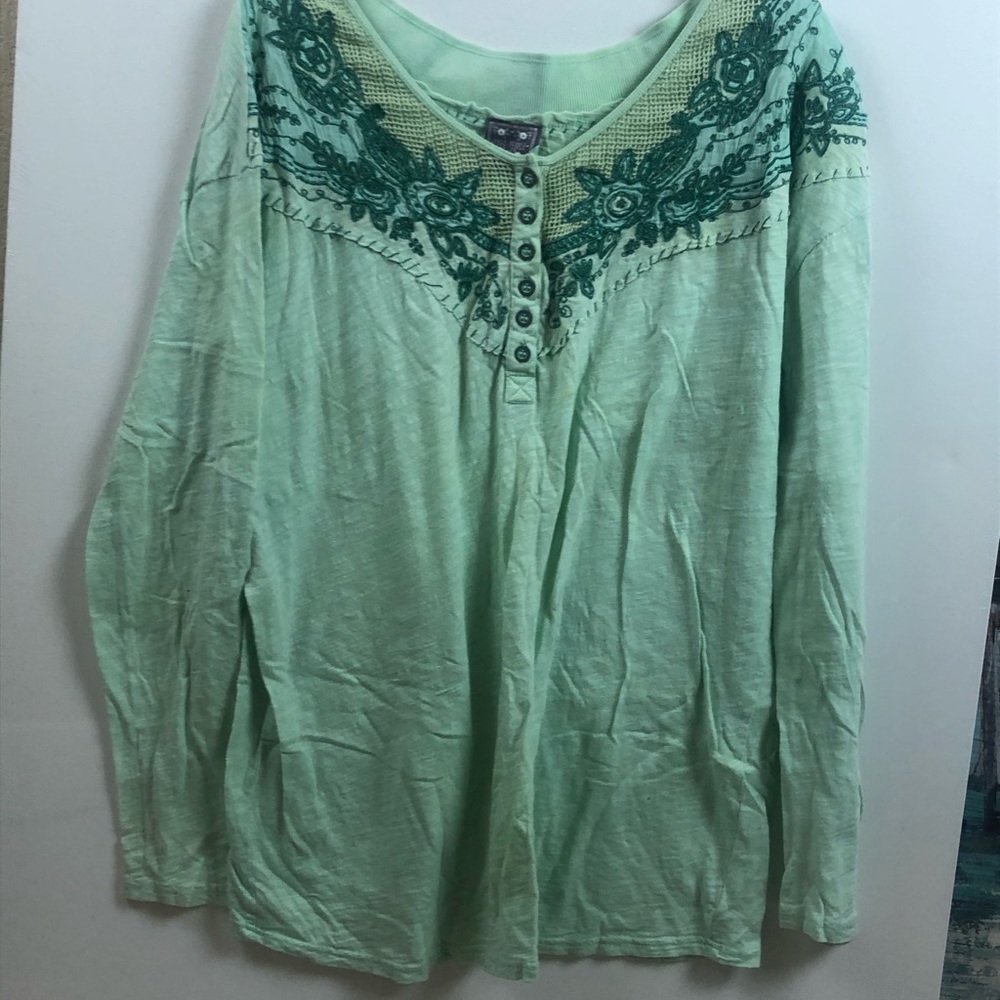 Free People- mint top